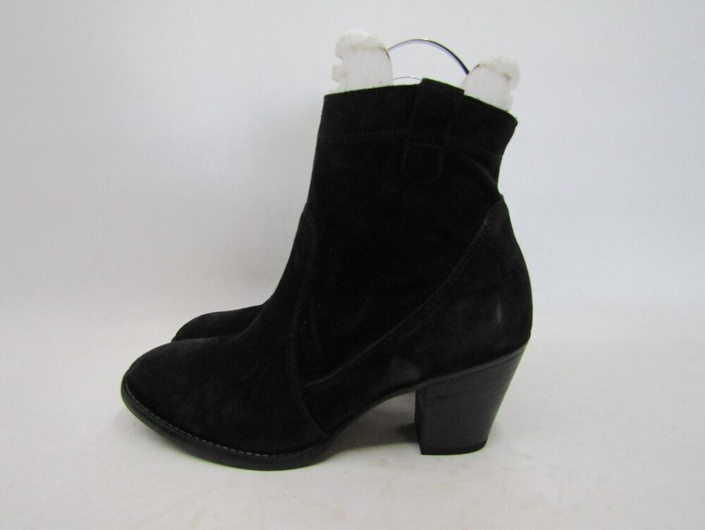 PAUL GREEN Womens Size 6 UK / 8.5 US Black Suede Zip Ankle Fashion Boots Bootie
